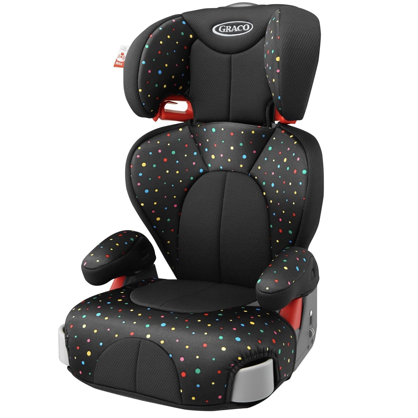 สินค้ามือ 1 บูสเตอร์ซีท Graco booster seat ลาย Polka Dot สีดำ