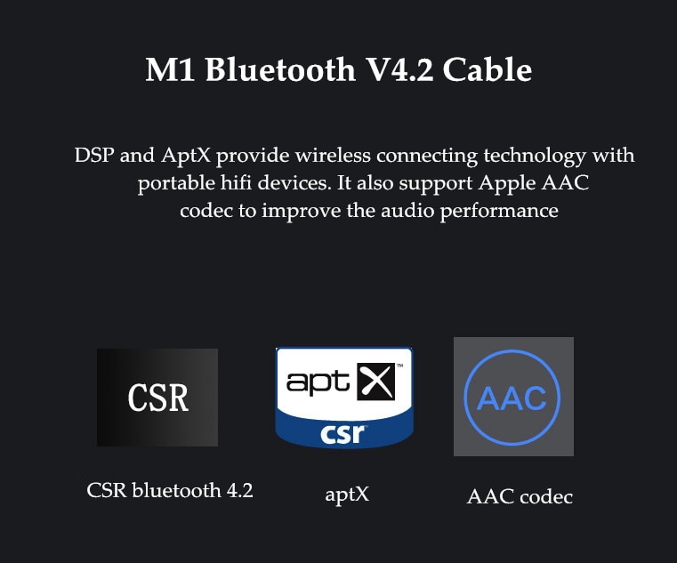 ขาย BGVP M1 สาย OCC พร้อมไมค์ รองรับบลูทูธ 4.2 AptXขั้ว MMCX