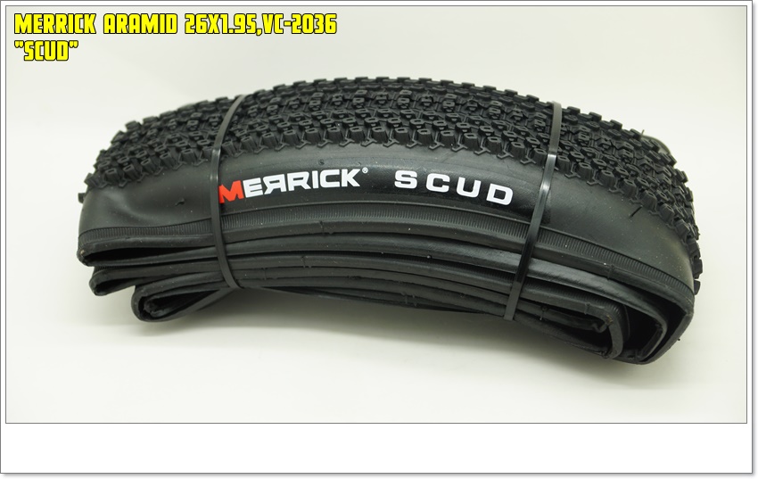 ยางนอกเสือภูเขา ขอบพับ MERRICK Aramid รุ่น SCUD 26X1.95,vc-2036