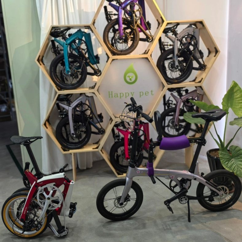 จักรยานพับ Lidrop Hapy Pet Retro Max 2025 | คาร์บอนไฟเบอร์ 5 สปีด ล้อ 16 นิ้ว น้ำหนักเบาเพียง 7.6 กก.