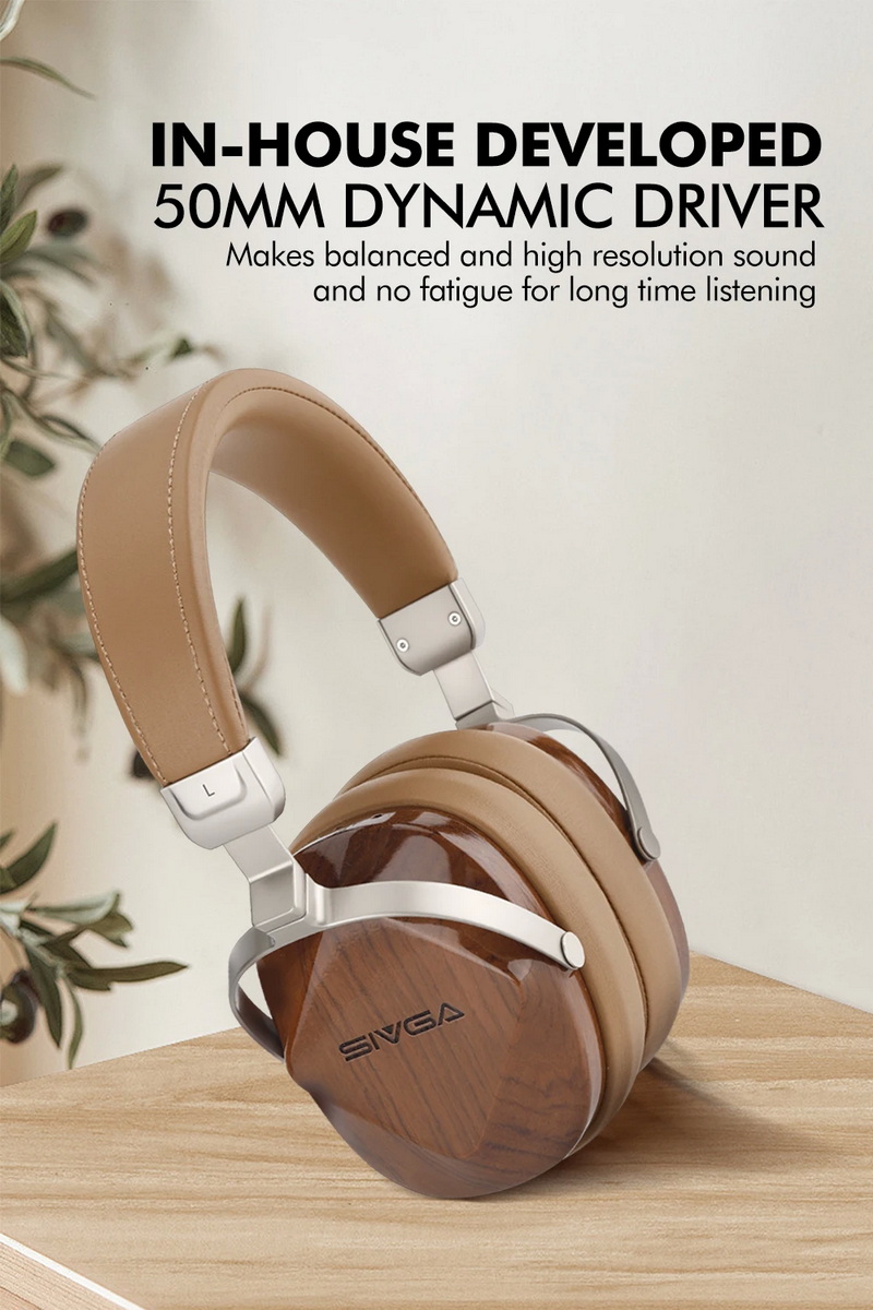Sivga Oriole หูฟัง Headphone ไดรเวอร์ไดนามิก เสียงเที่ยงตรงสูง ไม้แบบปิดด้านหลัง ประกันศูนย์ไทย