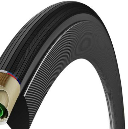ยางนอก VITTORIA CORSA CONTROL 700X25C ,25-28,ยางฮาล์ฟ TUBULAR,G+ TAG,VTBE100538 สีดำ