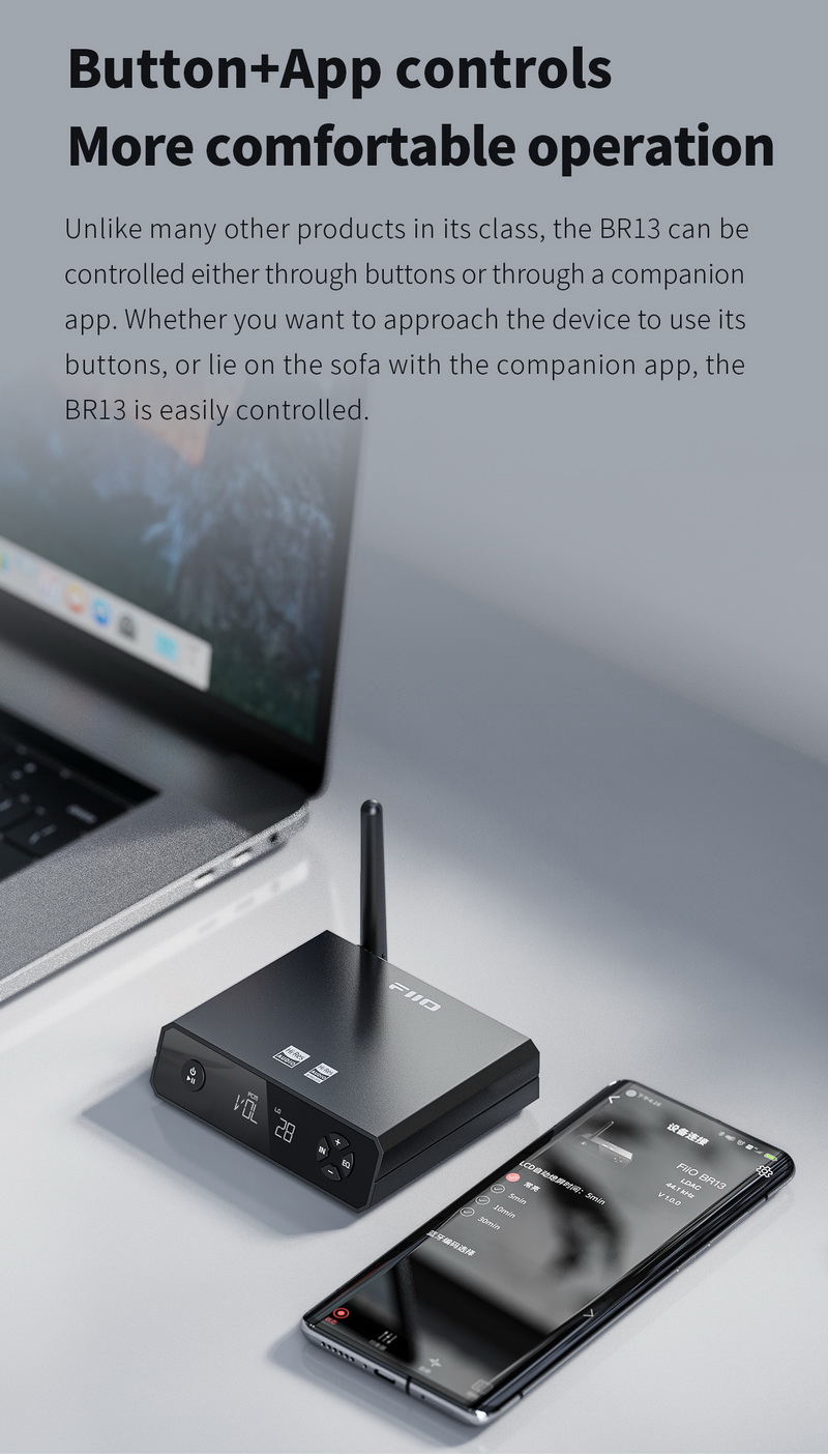 FiiO BR13 ตัวรับสัญญาณ Bluetooth ความละเอียดสูง รองรับ Dual Hi-Res ประกันศูนย์ไทย