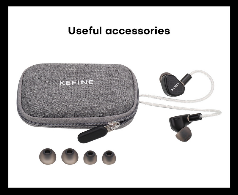KEFINE Klean หูฟัง IEMs ไดรเวอร์ Dynamic สายชุบเงิน เปลี่ยนท่อนำเสียงได้ ประกันศูนย์ไทย