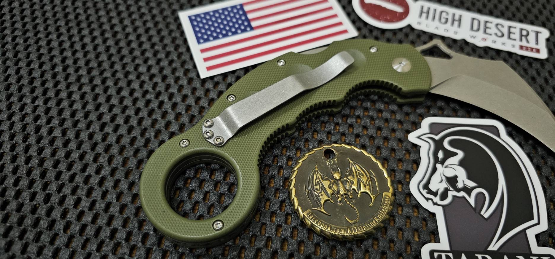 High Desert TARANI Journeyman BRAMP Karambit - Green