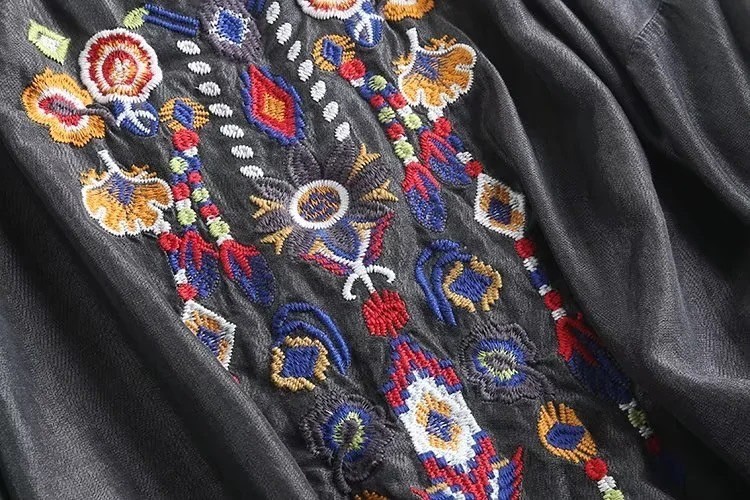 เสื้อยีนส์ tencel ลายปัก