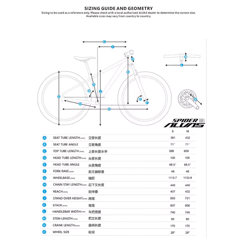 ALVAS SPIDER SLR 700 จักรยานเสือภูเขา 29 นิ้ว ระบบเกียร์ 12 สปีด SRAM SX Eagle น้ำหนักเบาเพียง 13.9 กก. | ราคาพิเศษ!