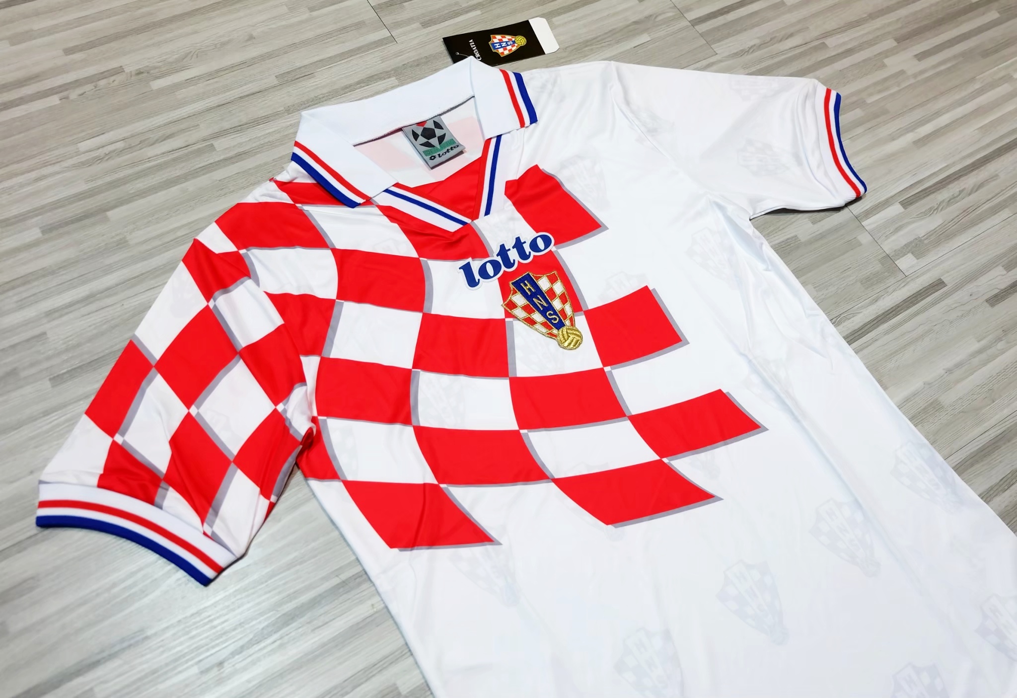 Croatia 1998 World Cup Vintage Jersey เสื้อบอลโครเอเชีย เสื้อโครเอเชียย้อนยุค HNS