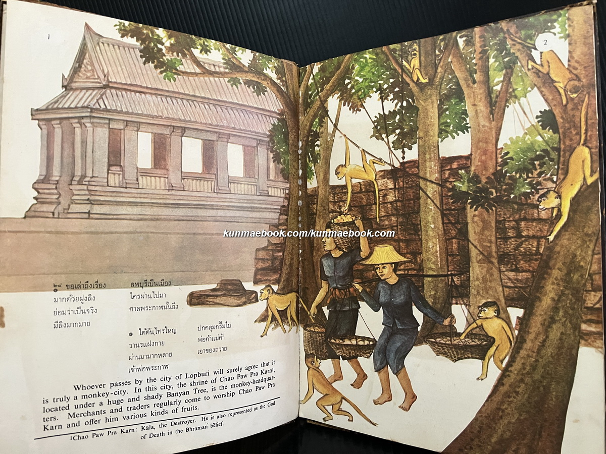 สโมสรวานรลพบุรี ( 2 ภาษา ไทย-อังกฤษ ) เรื่อง ม.ล.มณีรัตน์ บุนนาค / ภาพ รัตนา อัตถากร