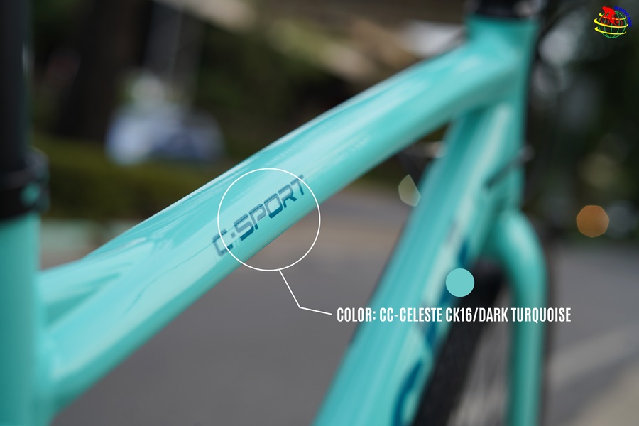 Hybrid bicycle BIANCHI C-SPORT 3 ALU DISC CAMALEONTE HYBRID Shimano Alivio 2X9 speed 700C