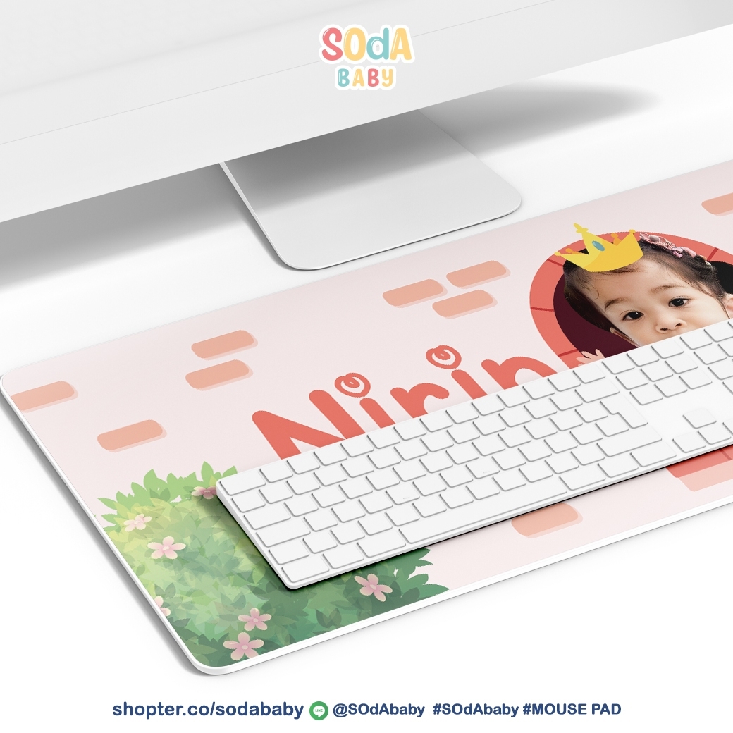 แผ่นรองเมาส์ Mouse Pad ⌨️ 📌ใส่ชื่อ+รูปถ่ายได้ Princess DPA00019 #SOdAbaby #SOdAPrintinG #SHOPTER