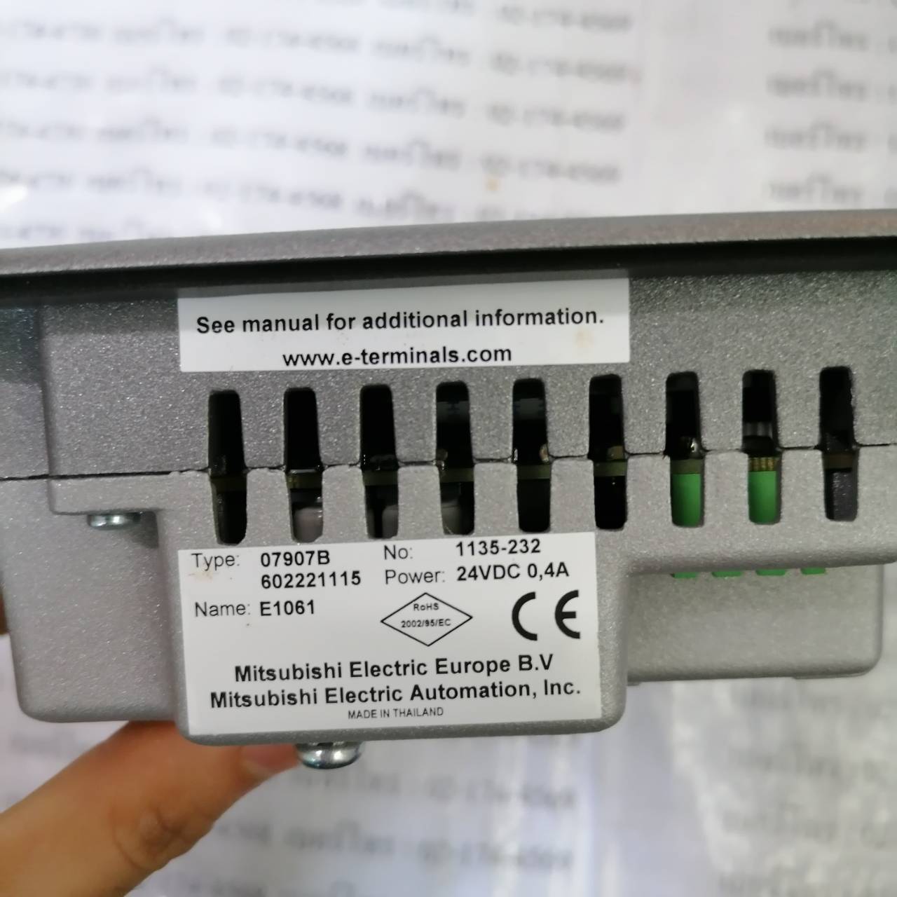 LCD TOUCH SCREEN “ MITSUBISHI ” รุ่น E1061