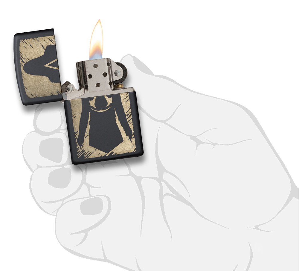 ไฟแช็คซิปโป้แท้ Zippo 29488 " Zippo Assassin's Creed® Silhouette of the Character " ของแท้ 100%