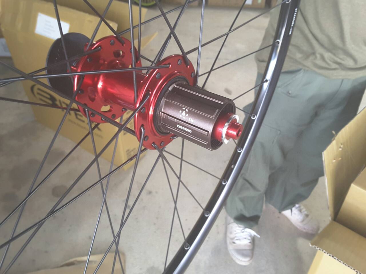 ชุดล้อเสือภูเขา Bitex 27.5"(650B) ,32/32 ดุมแดง ตัวเบา ซี่ลวด Double butted, BX-MTB-650B-XDPSR2016 รองรับแกน 9/15