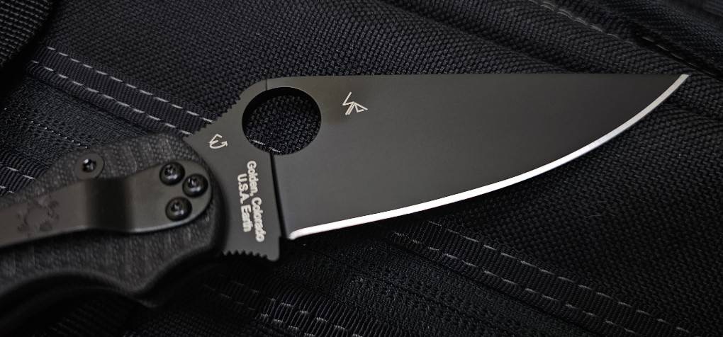Spyderco Paramilitary 2 MagnaCut Salt Knife Black G-10 Black DLC