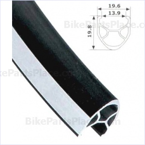 ขอบล้อ 700C “ALEX” เสือหมอบ 2 ชั้น R450 (622x14) สีดำขอบ CNC ขอบสูง 19.8 มม. มี 32 รู