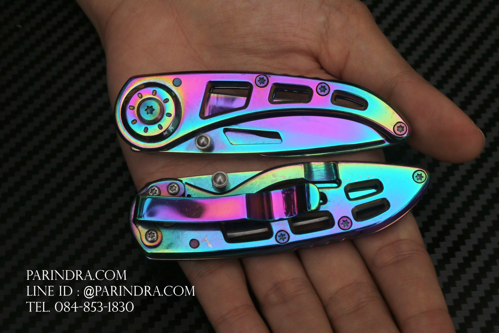 มีดพับเล็ก สีเงินเงา ขนาดเล็ก เน้นพกพา สวยงาม ราคาประหยัด