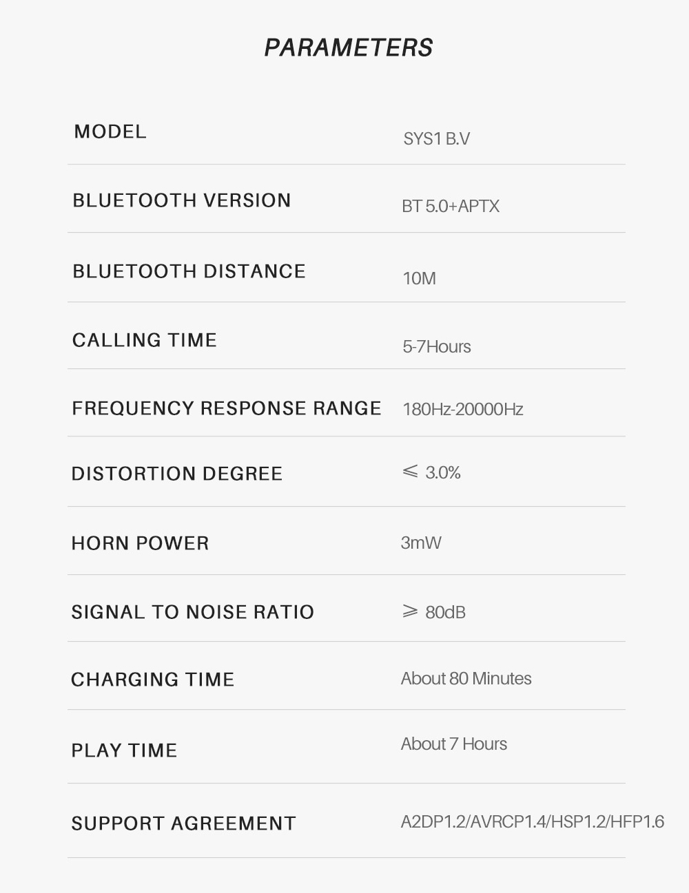 ขาย TFZ B.V SYS1 หูฟังบลูทูธ 5.0 ชิป Qualcomm CSR8645 รองรับ APTX