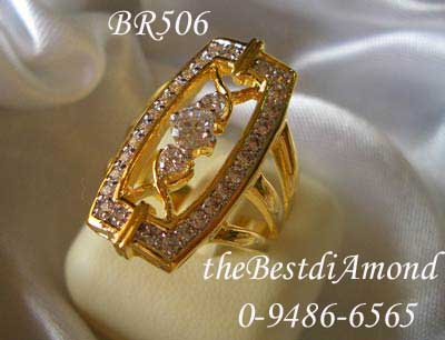 +++แหวนเพชรหรูหรามากก สวยมากค่ะ สำหรับสาวทันสมัย Intrend ที่ต้องการแหวนแบบเต็มนิ้ว รหัส BR506 +++