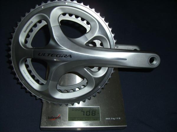 จาน 2 ชั้น ULTEGRA FC-6700-G, สีเทา, 53-39T, 172.5MM กะโหลกอังกฤษ, 170MM
