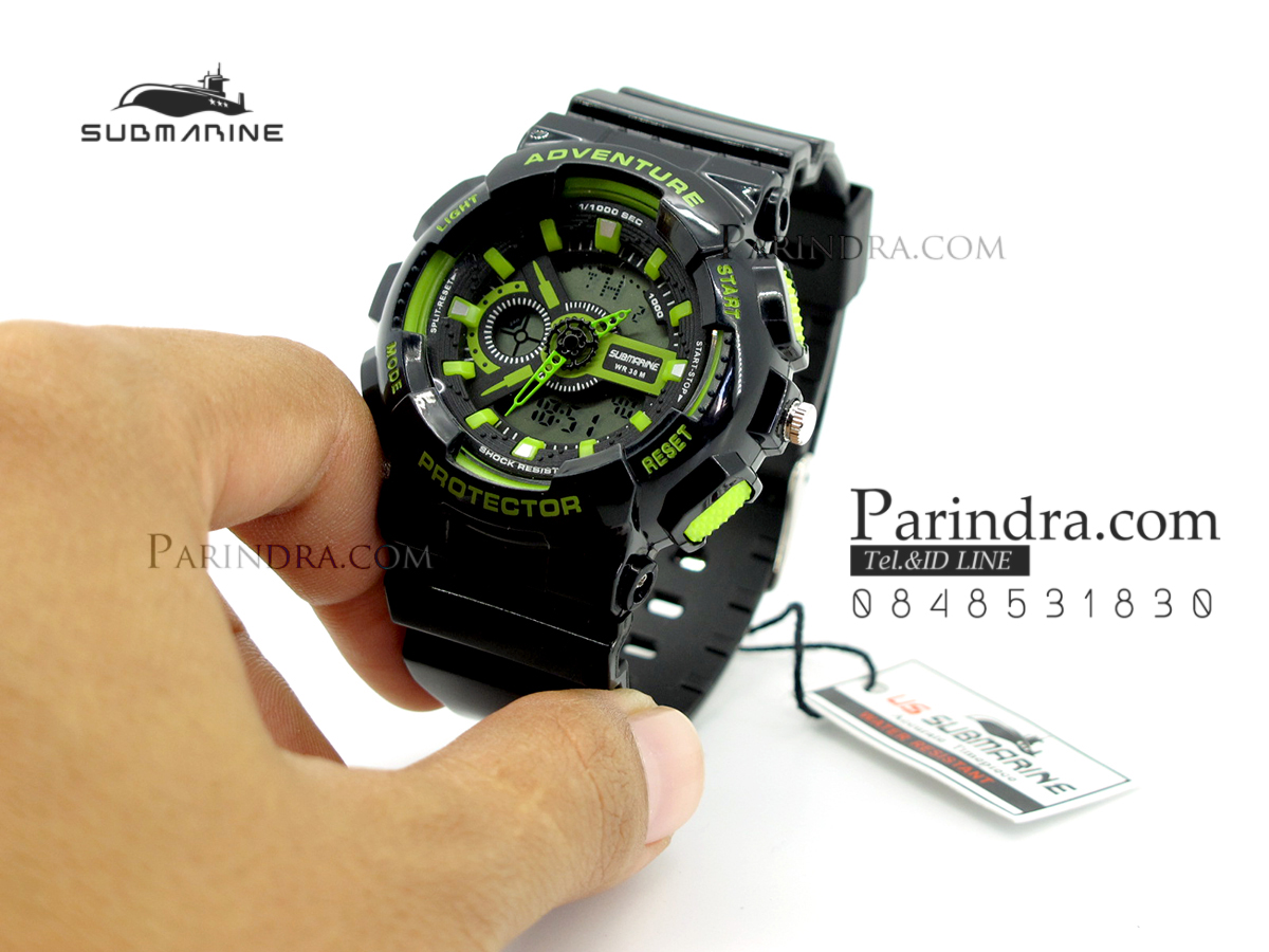 นาฬิกา US submarine Adventure Protector รุ่น TP3163L สีดำ-เขียว