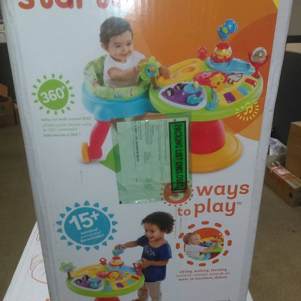 AWG Bright Starts Zippity Zoo 3in1 Around We Go เก้าอี้หัดเดินที่มาพร้อมโต๊ะกิจกรรม