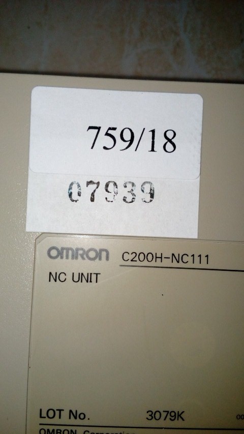 C200H-NC111 PLC “ OMRON ”