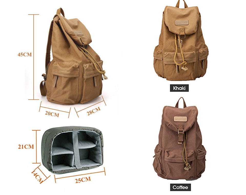 ขาย Caden F5 กระเป๋าแฟชั่น กันน้ำ เก็บกล้องได้ สำหรับ Canon Nikon Pentex DSLR