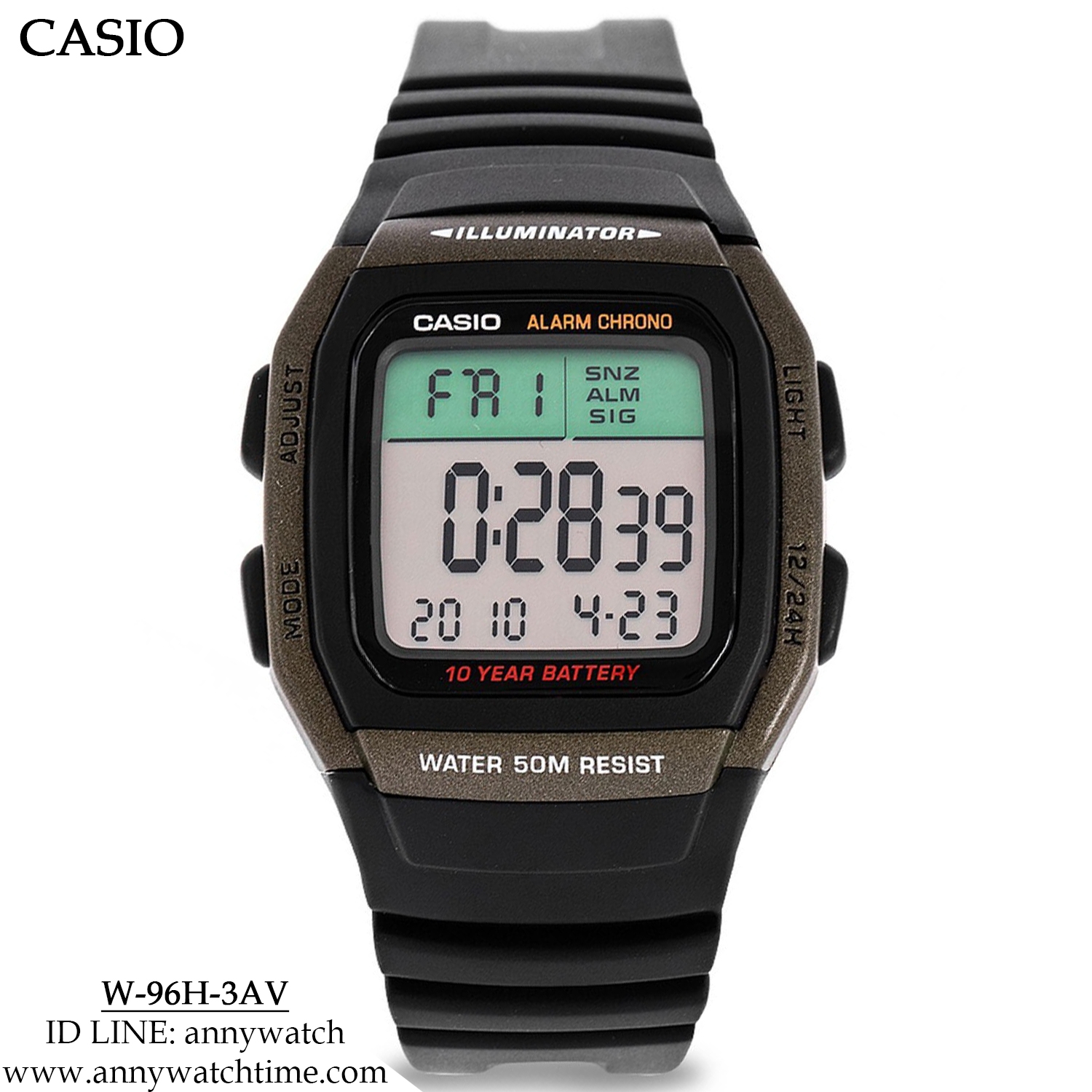 CASIO W-96H-3AV