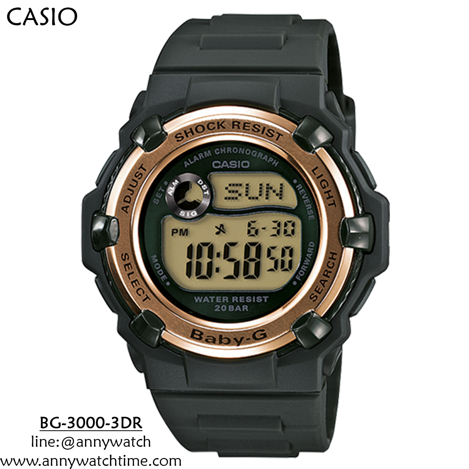 BABY-G BG-3000-3DR