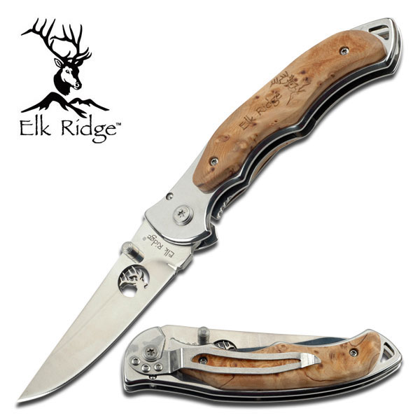 มีดพับ Elk Ridge #ER-519 MIRROR BLADE ของแท้