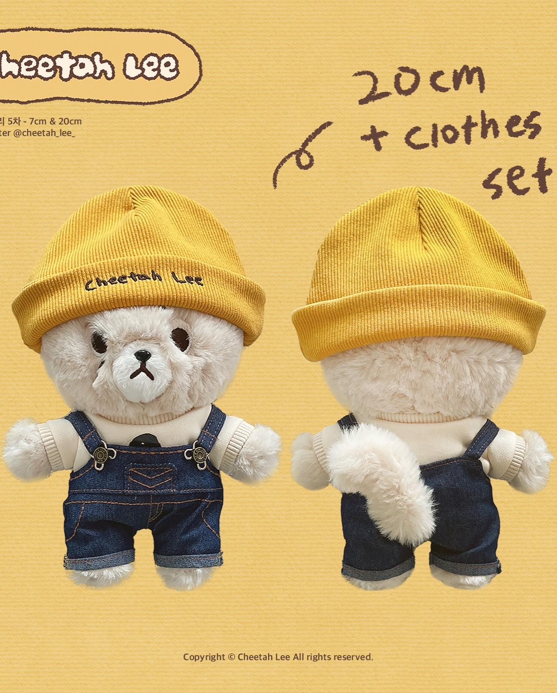 [Pre] ตุ๊กตา ชีต้าร์ลี 𝐂𝐡𝐞𝐞𝐭𝐚𝐡 𝐋𝐞𝐞 𝟓𝐭𝐡 บ้าน @/cheetah_lee_ (รอผลิต 3-4 เดือน)