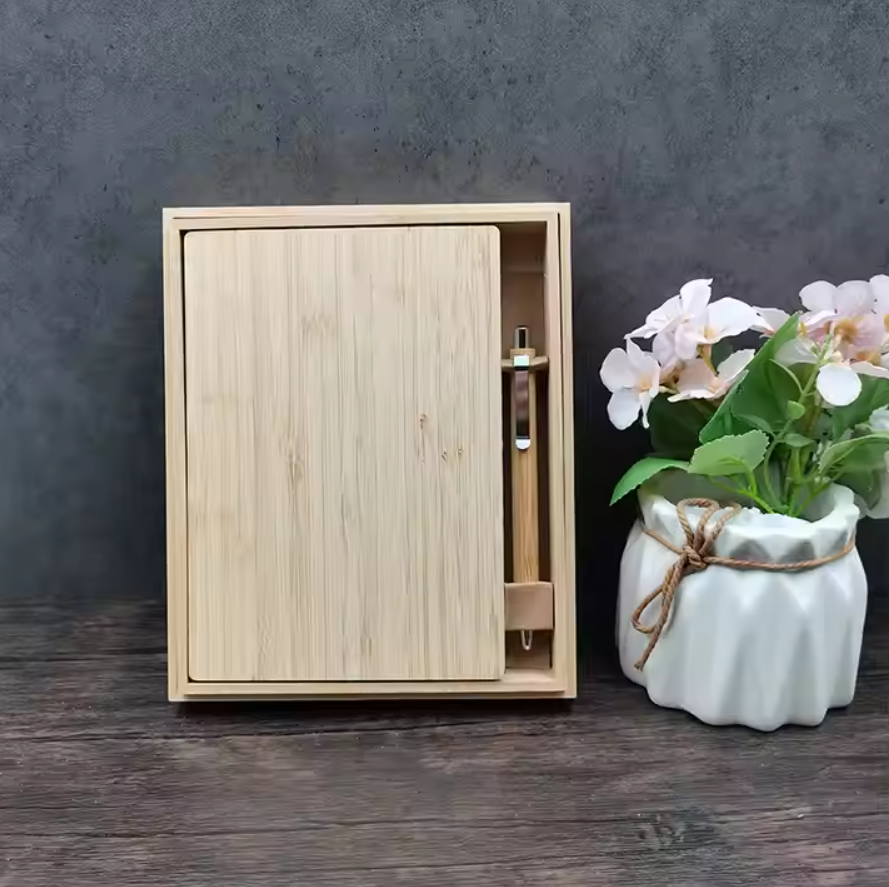 Gift Set (Diaryไม้ A5,Wooden Pen)