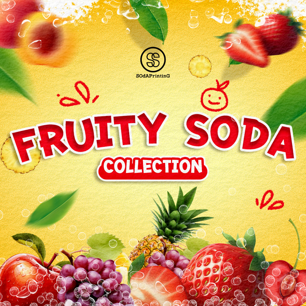 เสื้อยืด พิมพ์ลาย ผลไม้ Fruity Soda Collection รหัส TSA00554-TSA00559 #Fruity #SOdAtee #SOdAPrintinG