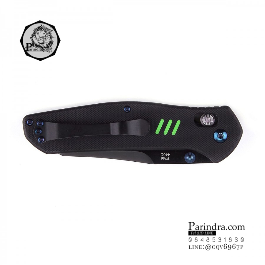 มีดพับ Ganzo รุ่น KNIFE FIREBIRD F7563 BK ด้ามสีดำใบมีดำ ของแท้ 100%