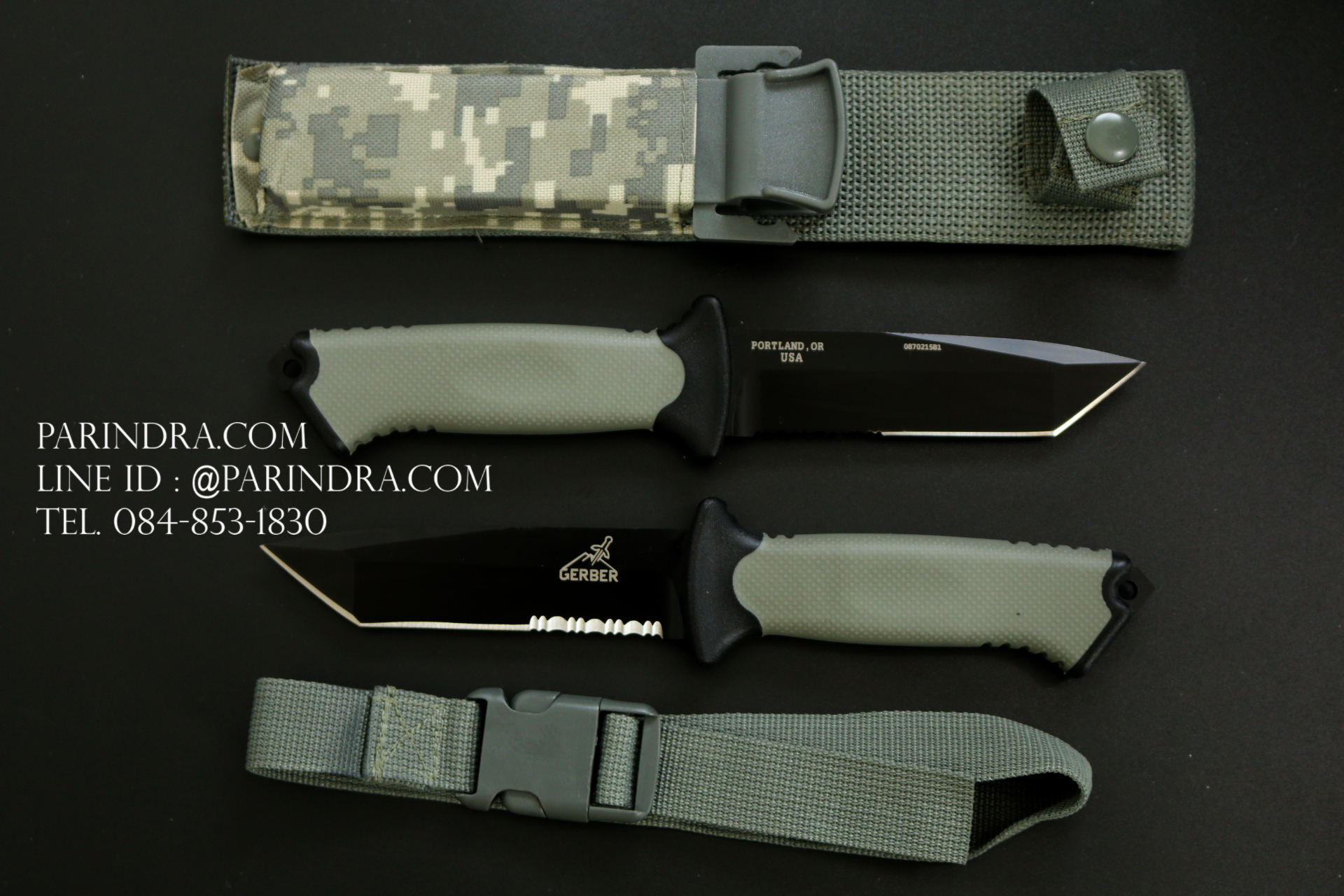 มีดใบตาย Gerber Prodigy Combat Tanto Knife ใบเรียบ น้ำตาล ขนาด 10 นิ้ว (OEM)