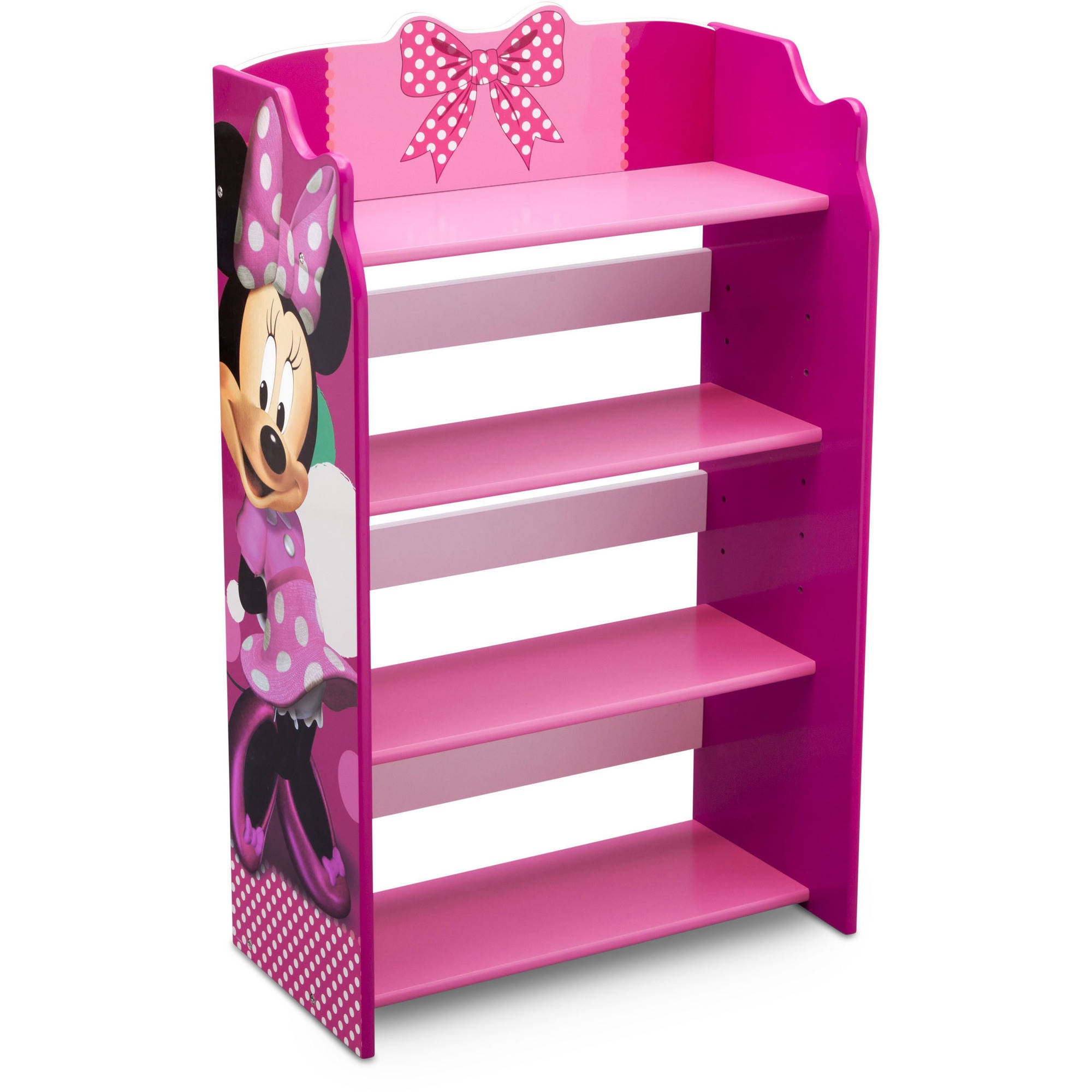 Disney Minnie Mouse Bookshelf ชั้นวางหนังสือลายมินนี่เม้าส์ วัสดุทำจากไม้ทั้งชุด ลิขสิทธิ์แท้ นำเข้าจาก USA