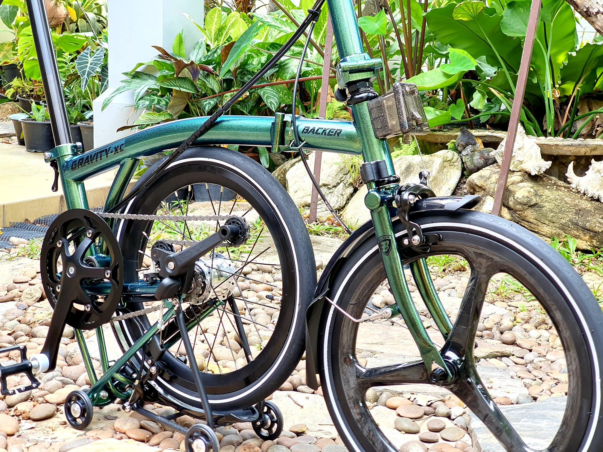 จักรยานพับ BACKER Gravity-XC เฟรม Chromoly Sturmey Archer SRF3, 3*2 สปีด ล้อ 16นิ้ว สามก้าน, MY2021