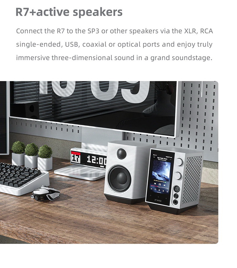 FiiO R7 เครื่องเล่นเพลงสตรีมมิ่งตั้งโต๊ะ DAP+DAC+AMP ครบจบในตัว รองรับ MQA, Roon Ready