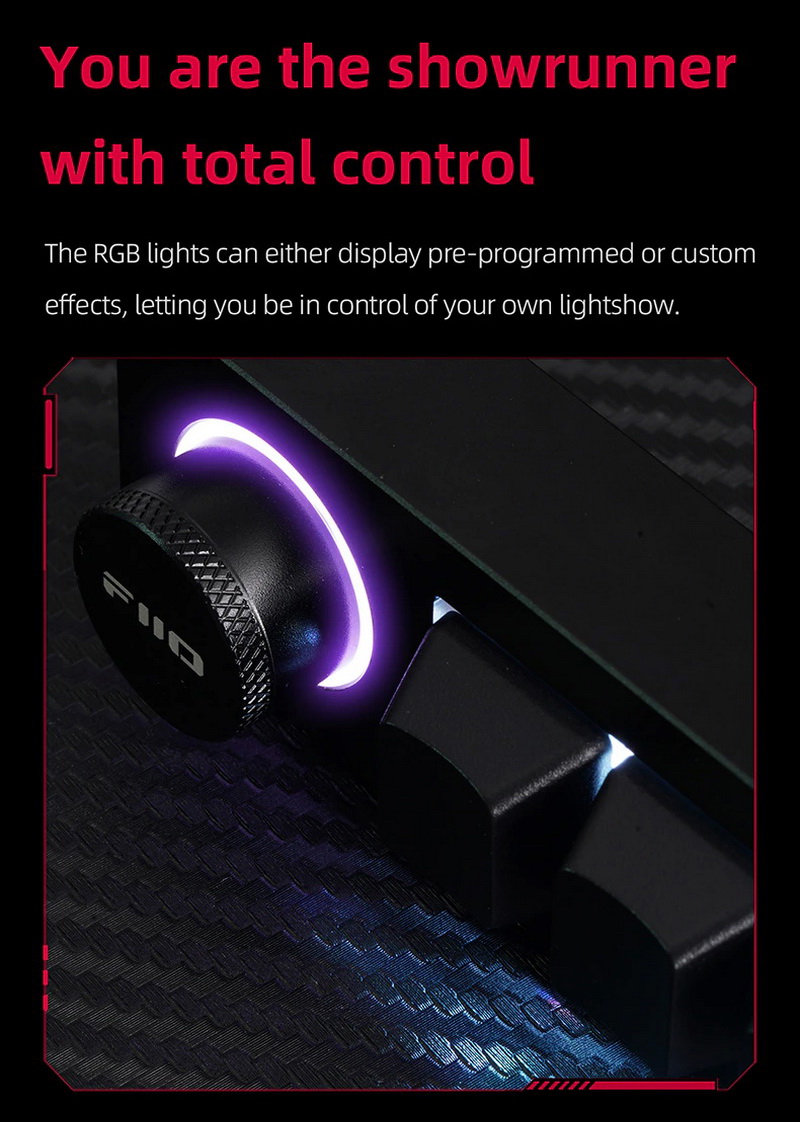 FiiO KB1K คีย์บอร์ด Mechanical สำหรับเครื่องเสียง ตั้งมาโครได้ ประกันศูนย์ไทย