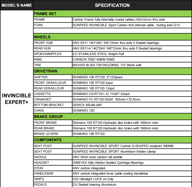 2024 New Invincible Expert Plus จักรยานเสือหมอบเฟรมคาร์บอน พร้อม Shimano 105 R7120 2x12 สปีด