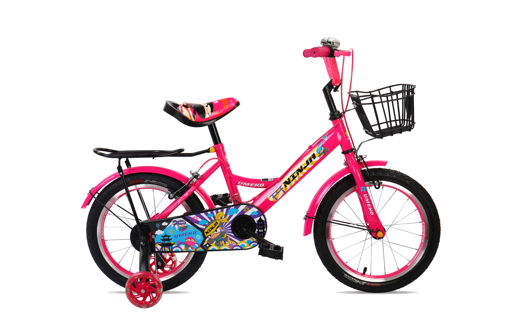 จักรยานเด็ก UMEKO NINJA K303 1V 16" เฟรมเหล็ก วงล้อ 16นิ้ว พร้อมประคองกันล้ม