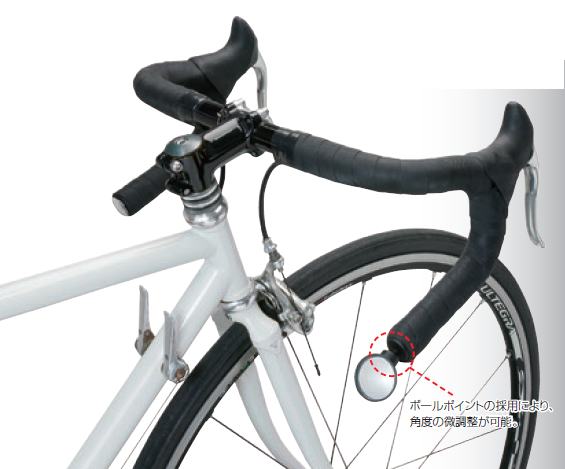 กระจกมองข้างนูนเล็ก เสียบปลายแฮนด์รถจักรยาน MR-3200B Bicycle Mirror HAND BAR MIRROR 3D สำหรับรูเล็ก
