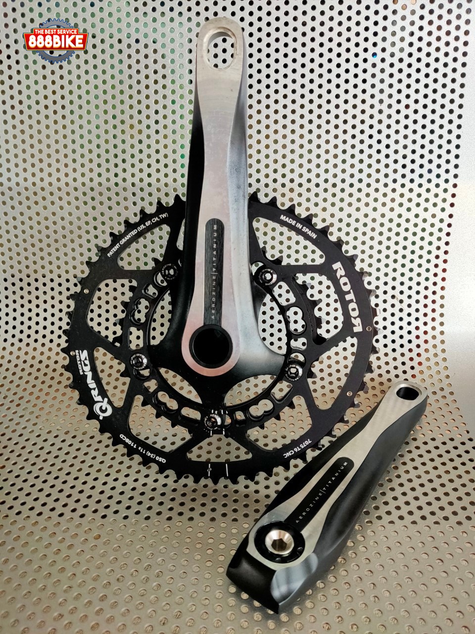 จานหน้า AEROZINE ROTOR RINGS รุ่น AM X13-RX-110A2D Road Racing, 50-34T ขาจาน 170มม