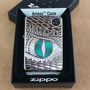 ไฟแช็ค Zippo 28807 แท้ ตามังกร แกะสลัก "Zippo Armor, Dragon Eye Deep Carved High Polish" แท้นำเข้า 100%