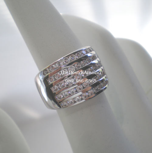 BR618RD+++แหวนแถวPerfect 5 แถว+++สุดสวย Modern ดูดีมากๆๆ เพชรก็วิบๆ แบบจากร้านจิว เลยค่ะ ดูหรู มีรสนิยมมากๆๆ.ใส่แล้วเต็มนิ้วสวยมากๆๆ