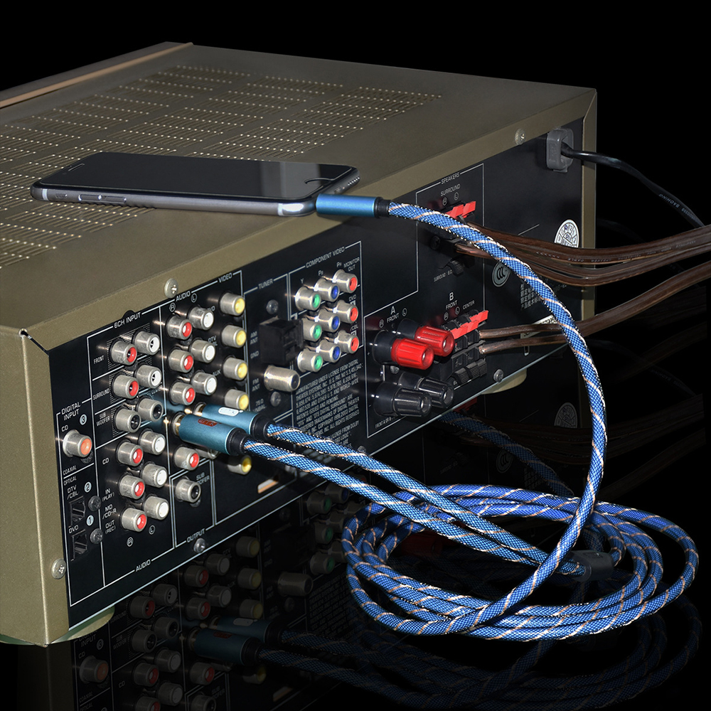 ขาย ERTK RCA TO AUX สายแปลง RCA 2 หัวเป็น AUX 3.5mm