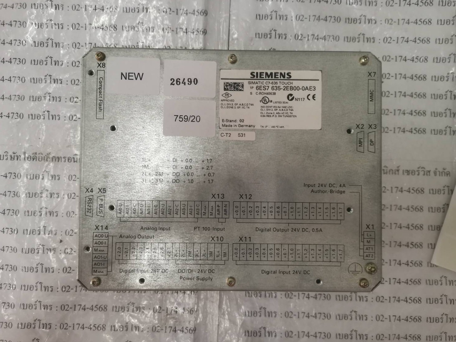 6ES7 635-2EB00-0AE3 HMI " SIEMENS "