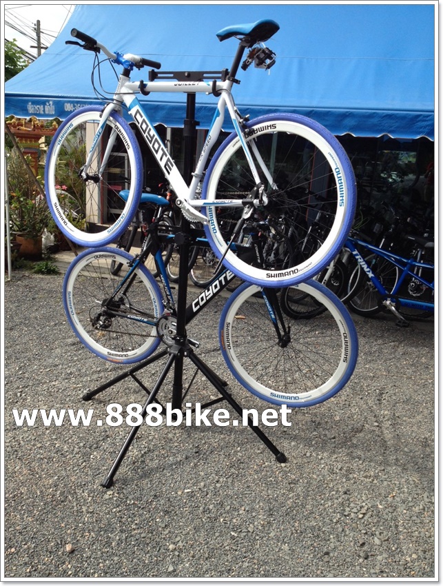 ชั้นโชว์จักรยานแบบ 2 คัน bike display stand 2 bikes ที่แขวนจักรยาน Pioneer, PN2bstand