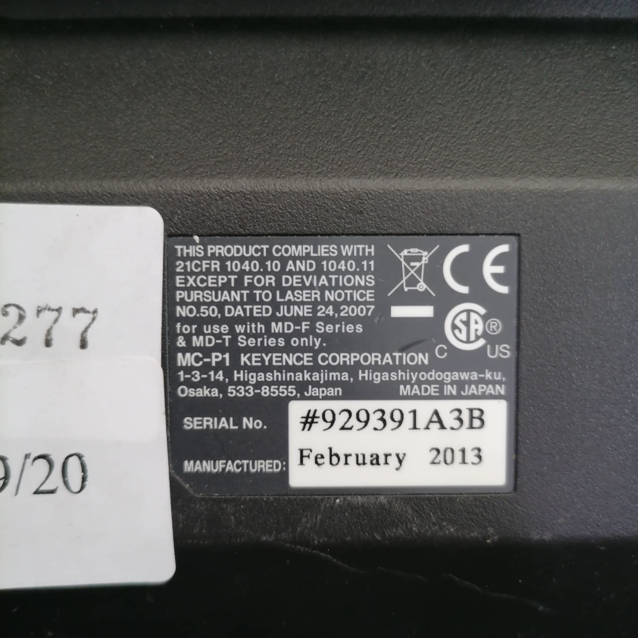 MC-P1 LCD TOUCH SCREEN " KEYENCE "